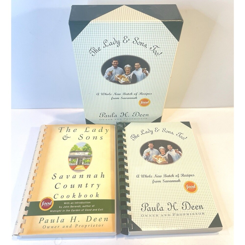 Paula Deen Boxed Set The Lady And Sons Savannah Country Cookbook Set